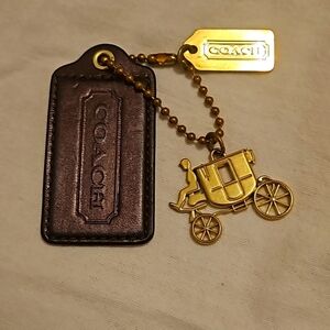 Coach Replacement Horse &  Carriage Replacement hang tag Charm vintage. RARE